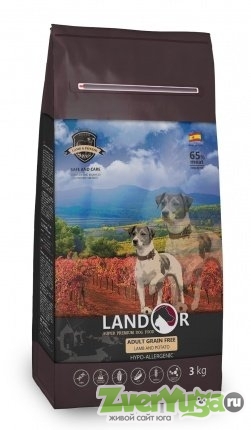  Landor Dog Adult Grain Free Lamb - Potato            (Landor)