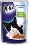 Felix корм для кошек кусочки в желе кролик, Felix