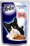 Felix корм для кошек кусочки в желе лосось, Felix