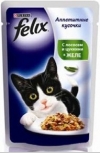 Felix корм для кошек кусочки в желе лосось цукини, Felix