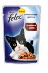 Felix корм для кошек кусочки в желе печень, Felix