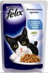 Felix корм для кошек кусочки в желе форель фасоль, Felix