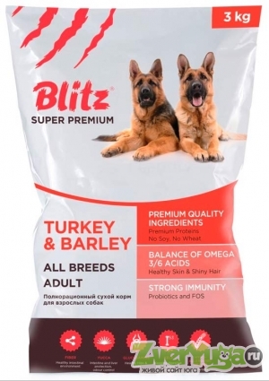  Blitz Adult Turkey & Barley All Breeds      (Blitz)