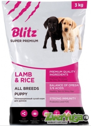Купить Blitz Puppy Lamb & Rice All Breeds Блитц для щенков с ягненком и рисом (Blitz)