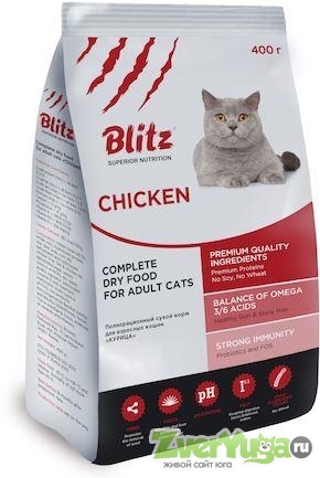 Купить Blitz Блитц корм для кошек с курица (Blitz)