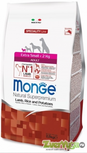  Monge Dog Speciality Extra Small Adult Lamb             (Monge)