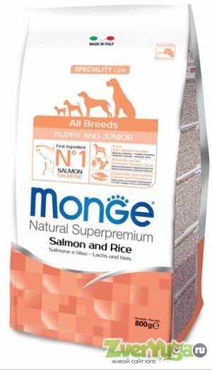  Monge Dog Speciality Puppy&Junior Salmon          (Monge)
