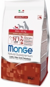Monge Dog Speciality Mini Junior Монж корм для щенков мелких пород ягненок с рисом и картофелем, Monge