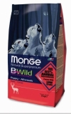 Monge Bwild Dog Deer Junior Монж Бивайлд корм для щенков всех пород с олениной, Monge