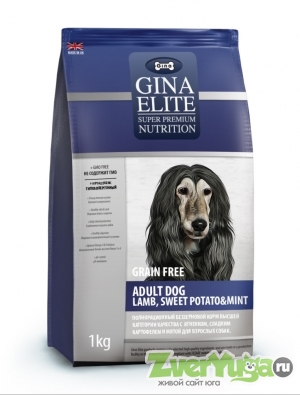  Gina Elite Grain Free Adult Dog Lamb, Sweet Potato & Mint          (Gina)