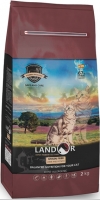 Landor GRAIN FREE FOR CATS HAIRBALL&WEIGHT CONTROL - Сухой корм для кошек с функциями контроля веса и образования комочков шерсти, Landor