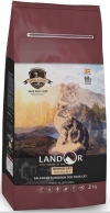 Landor INDOOR CAT - Полнорационный сухой корм для кошек, живущих в помещении утка с рисом, Landor