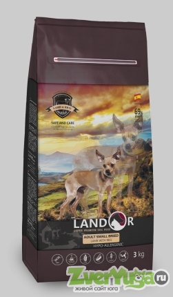 Купить Landor Dog Adult Small Breed Lamb Ландор корм для собак малых пород с ягненком и рисом (Landor)