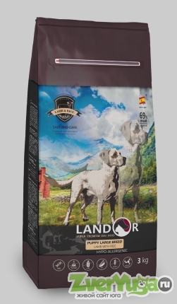 Купить Landor Puppy Large Breed Lamb Ландор корм для щенков крупных пород с ягненоком и рисом (Landor)